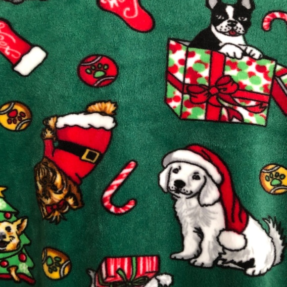 Christmas/Holiday Puppy Design Pullover with Hoodie - Picture 5 of 10